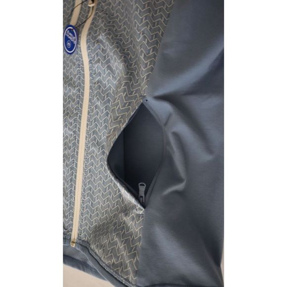 RLX x Ralph Lauren Women's Sz XS Blue Chevron Print RLX Full Zip Vest $178 - Picture 9 of 13